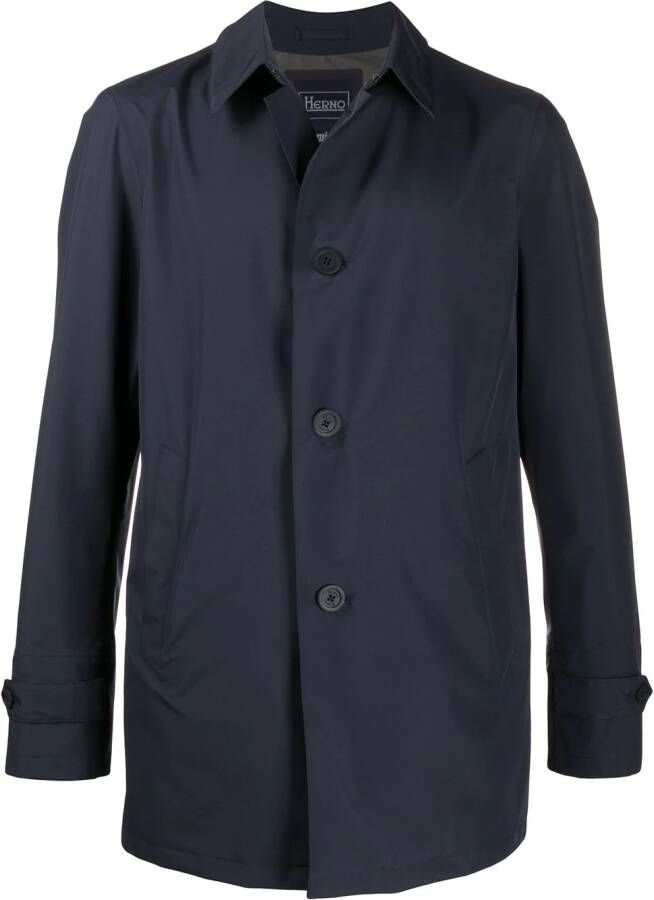 Herno Jas met puntkraag Blauw