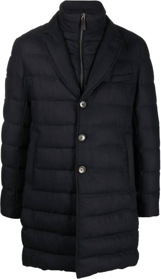 Herno Jas met verborgen rits Blauw