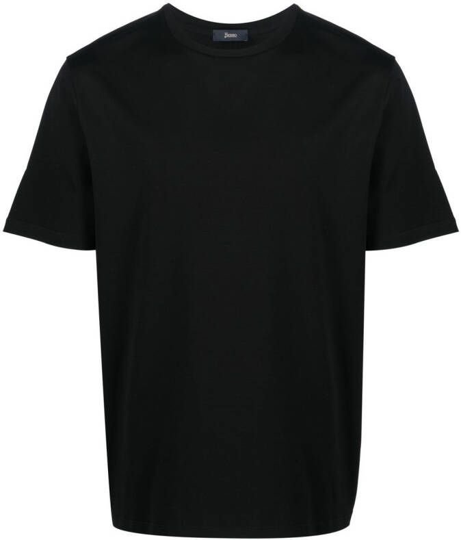 Herno Katoenen T-shirt Zwart