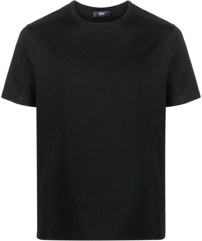 Herno Katoenen T-shirt Zwart
