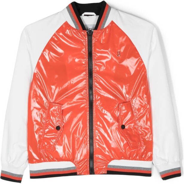 Herno Kids Bomberjack met logoprint Oranje