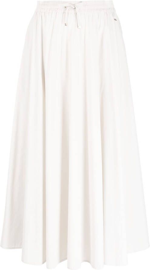 Herno Maxi-rok met trekkoordtaille Beige