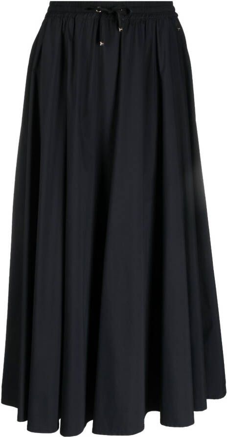 Herno Maxi-rok met trekkoordtaille Zwart