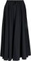 Herno Maxi-rok met trekkoordtaille Zwart - Thumbnail 1