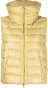 Herno New Lace quilted gilet Goud