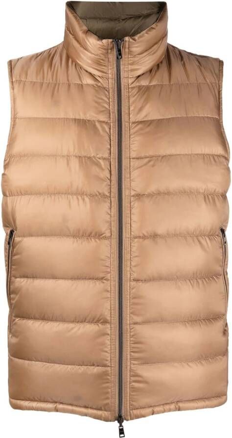 Herno Omkeerbare bodywarmer Bruin