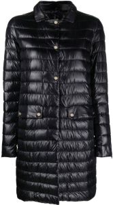 Herno padded button-up coat Blauw