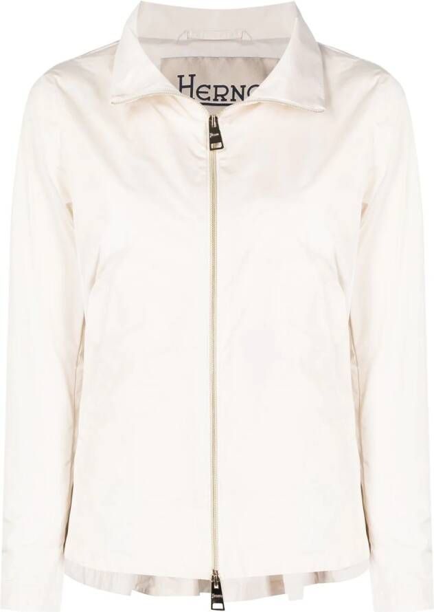 Herno Pre-owned jack met hoge hals Wit