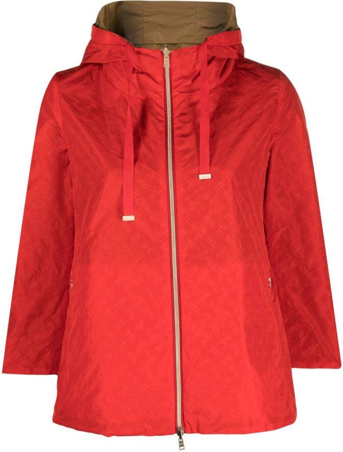 Herno Jack met monogramprint Rood