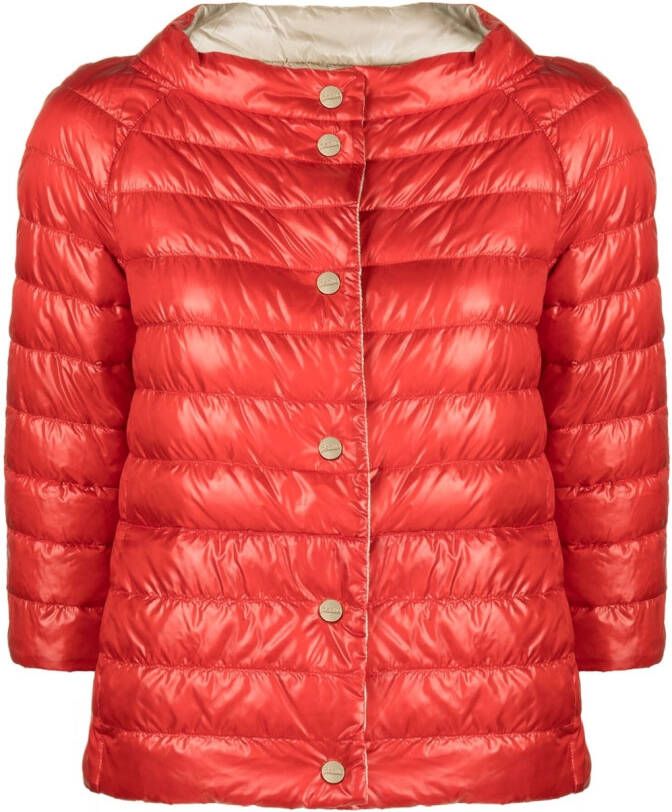 Herno reversible quilted padded jacket Beige