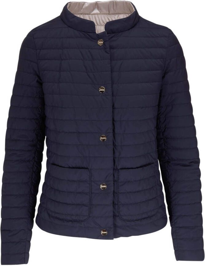 Herno reversible quilted puffer jacket Blauw