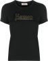 Herno T-shirt met geborduurd logo Zwart - Thumbnail 1