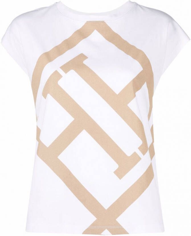 Herno T-shirt met logoprint Wit