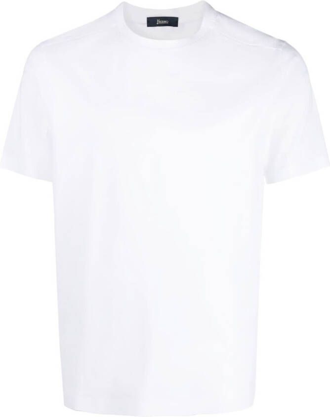 Herno T-shirt met ronde hals Wit
