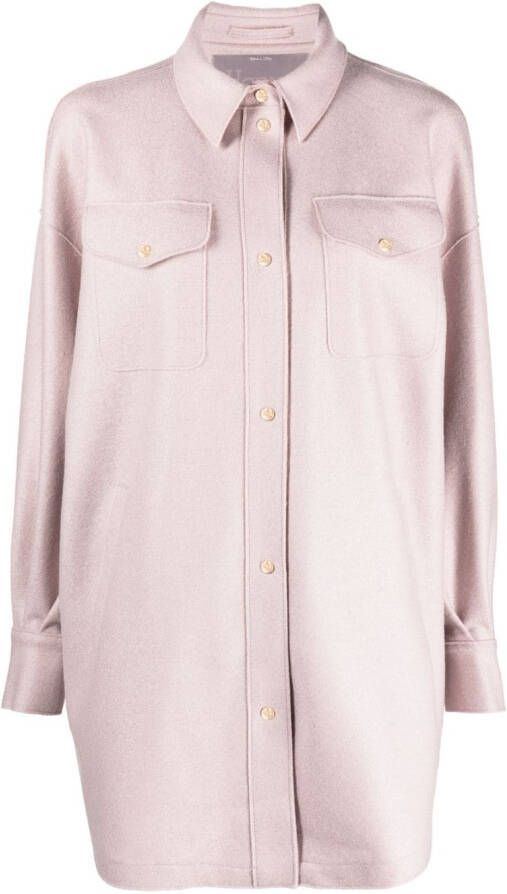 Herno Wollen blouse Paars