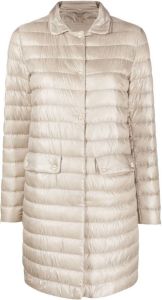 Herno zip-fastening padded coat Beige