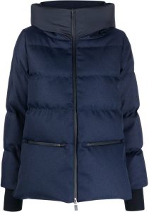 Herno zip-fastening padded jacket Blauw