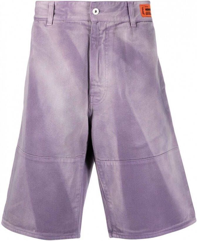Heron Preston Bermuda shorts met vervaagd-effect Paars