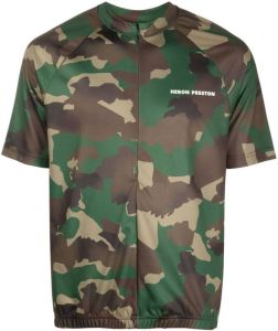 Heron Preston T-shirt met camouflageprint Groen