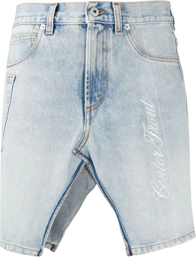 Heron Preston Denim rok Blauw
