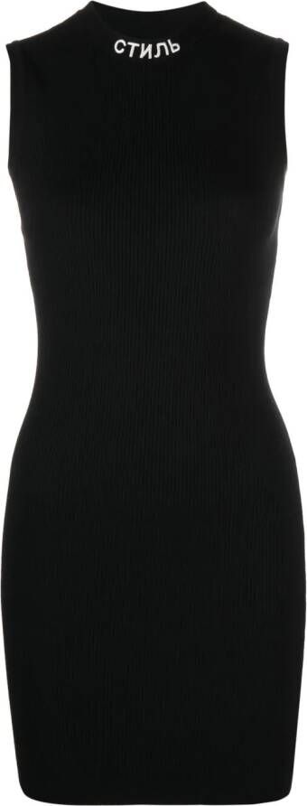 Heron Preston Gebreide jurk Zwart