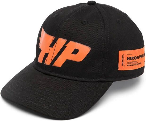 Heron Preston Honkbalpet met logoprint Zwart