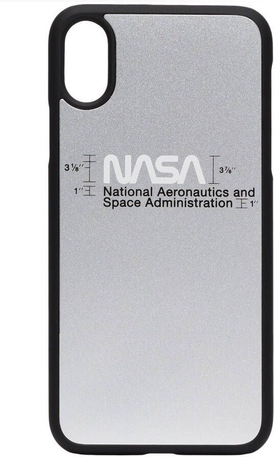 Heron Preston iPhone XS hoesje met NASA print Metallic