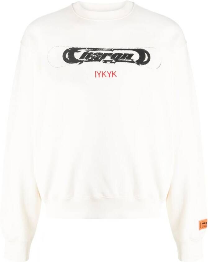 Heron Preston Sweater met logoprint Wit