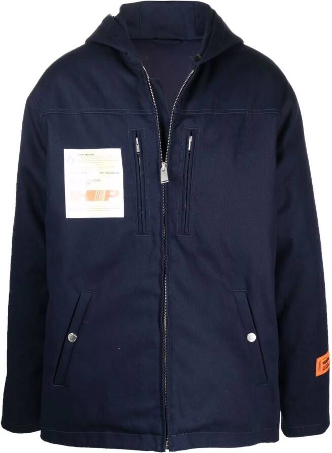 Heron Preston Jack met patch Blauw
