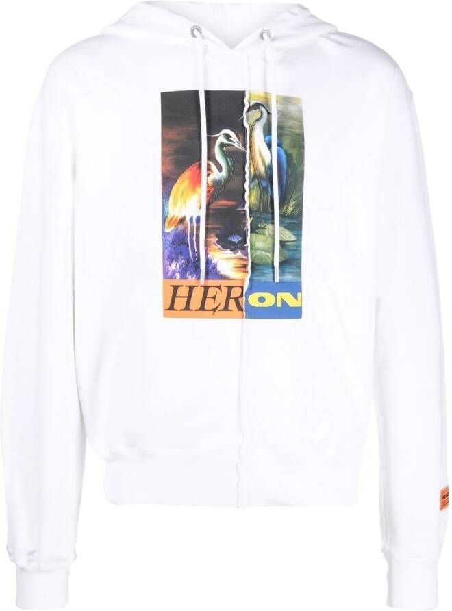 Heron Preston Katoenen hoodie heren Elastane katoenkatoen XXL Wit