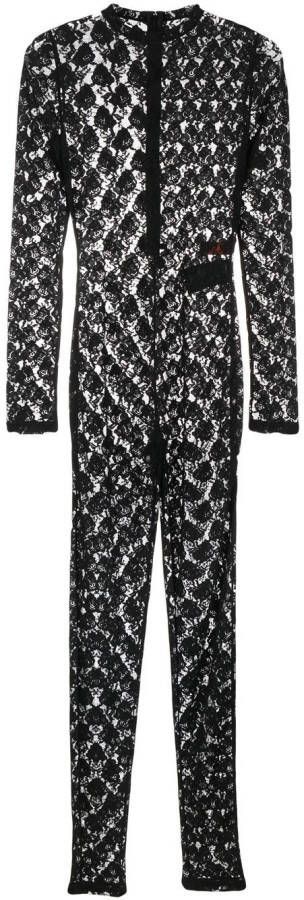 Heron Preston Jumpsuit met kant Zwart