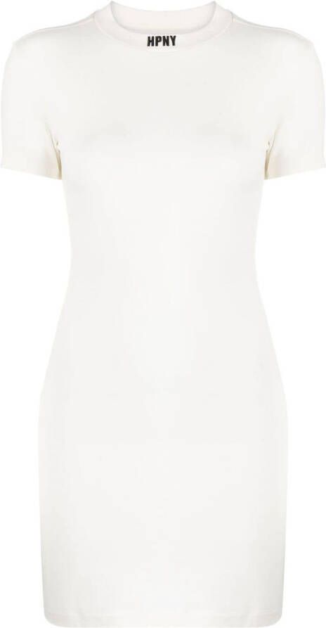 Heron Preston Mini-jurk met logoprint Wit