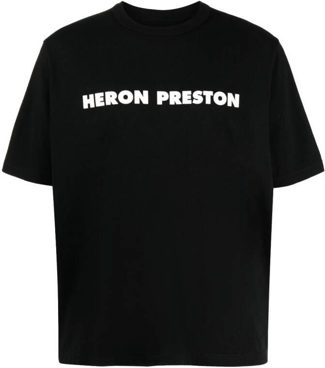 Heron Preston logo-print T-shirt Zwart