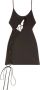 Heron Preston Mini-jurk met veters Zwart - Thumbnail 1