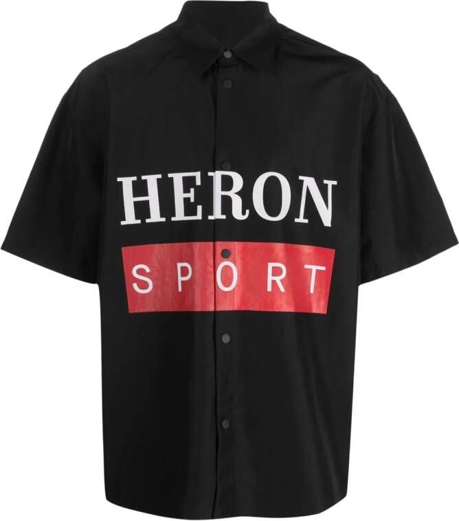 Heron Preston Overhemd met logoprint Zwart