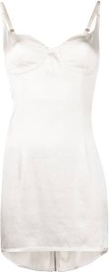 Heron Preston Satijnen mini-jurk Wit