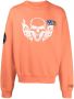 Heron Preston Sweater met doodskopprint Oranje - Thumbnail 1