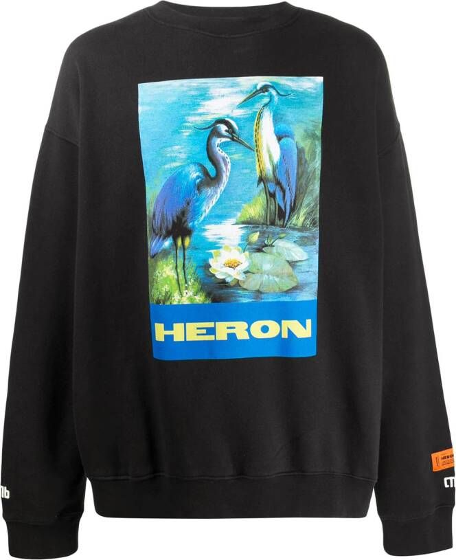Heron Preston Sweater met grafische print Zwart