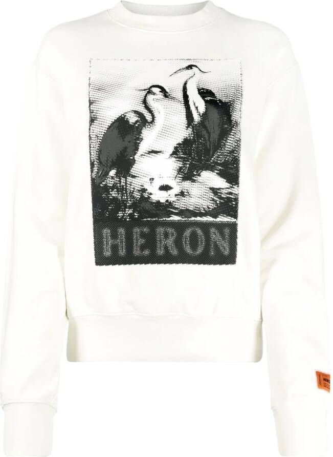 Heron Preston Sweater met logo Wit