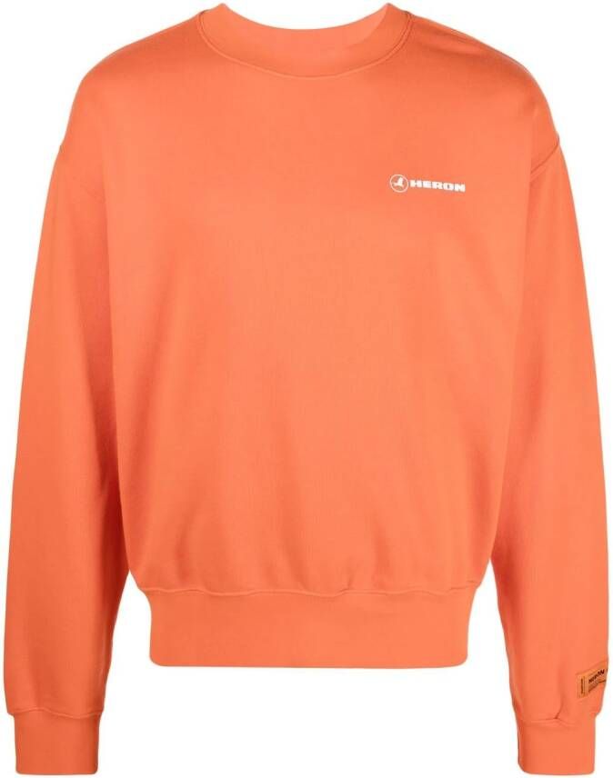 Heron Preston Sweater met logoprint Oranje