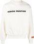 Heron Preston Organisch Katoenen Crewneck Sweatshirt met Logo Print en Borduursel White Heren - Thumbnail 1