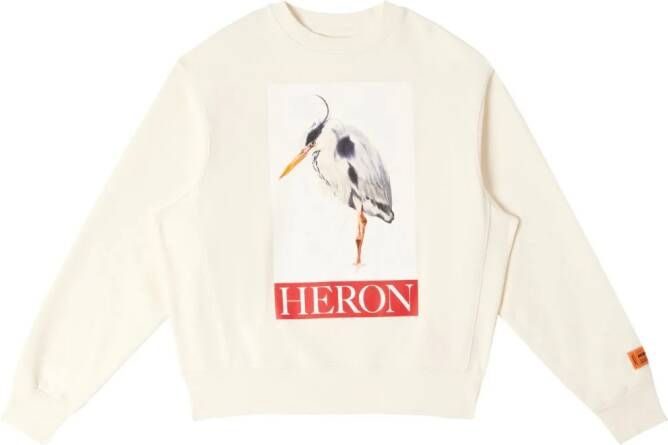 Heron Preston Sweater met paisley-print Wit