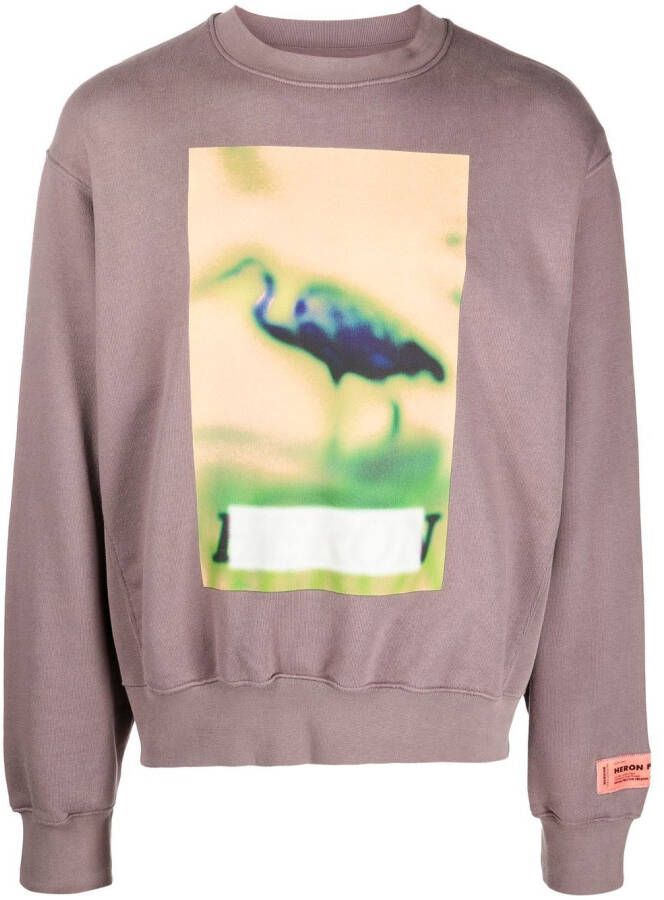 Heron Preston Sweater met print Grijs