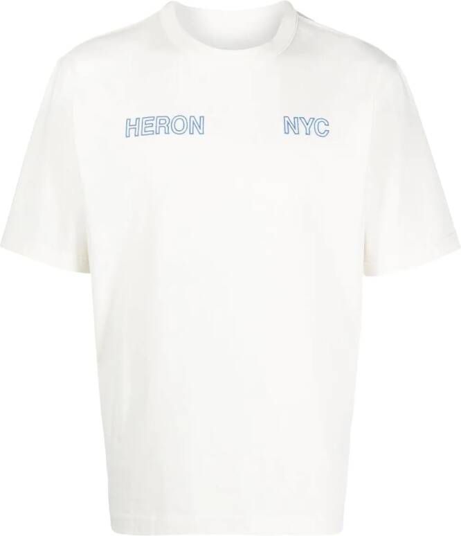 Heron Preston T-shirt met grafische print Wit