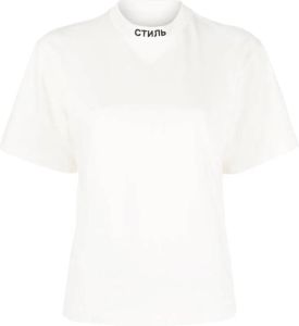 Heron Preston T-shirt met hoge hals Wit
