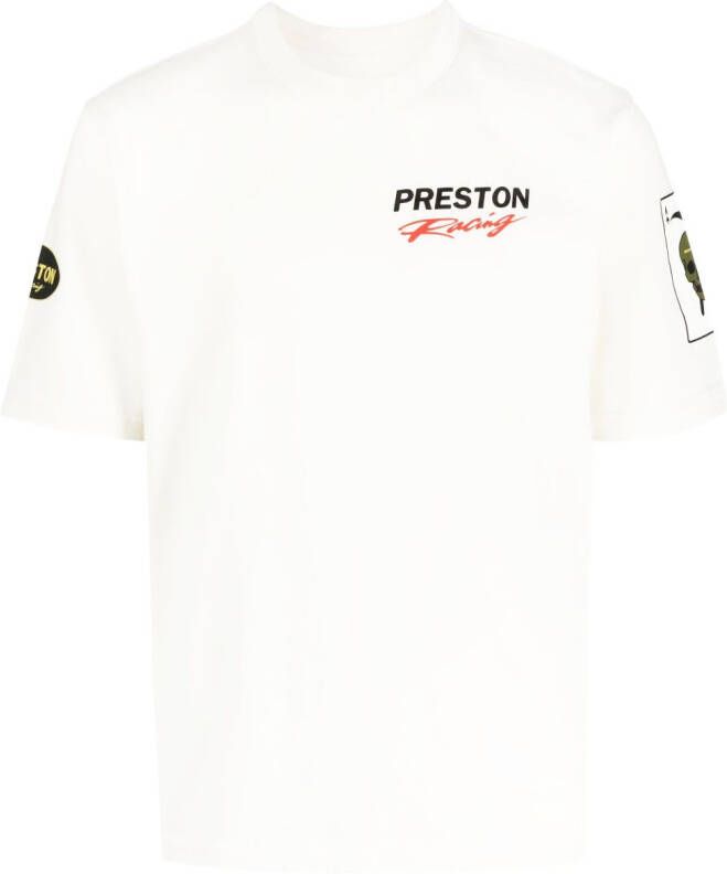 Heron Preston Racing SS Tee Wit Zwart Beige Heren