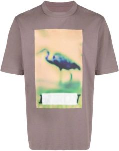 Heron Preston T-shirt met logoprint Grijs