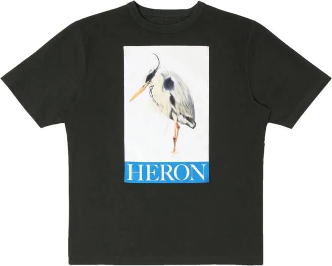 Heron Preston Zwarte T-shirts en Polos met Pinaforemetal Black Heren