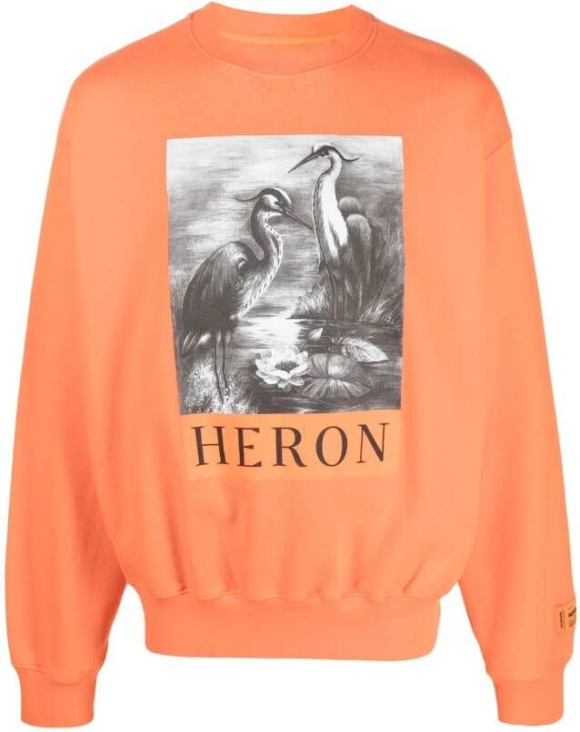 Heron Preston Trui met logoprint Oranje