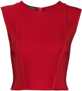 Herve L. Leroux Cropped top Rood